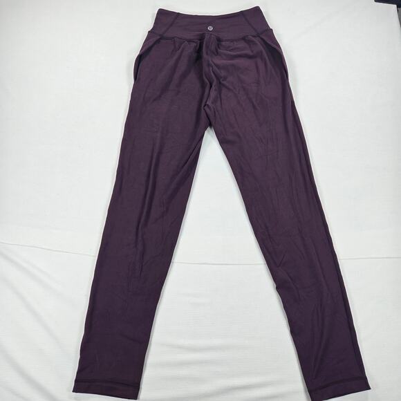 Lululemon Athletica High Rise Purple Pull On Pants Women's Size 4 - Picture 6 of 6